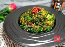 Burned broccoli in sauce Illustration of how to do it 8