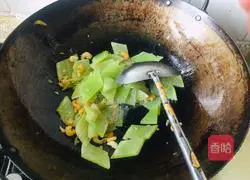 Illustration of how to cook lettuce with sea rice 9