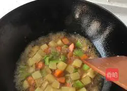 Illustration of braised diced potatoes 4