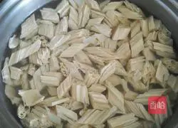 Illustration of how to make yuba mixed with ginger juice 3