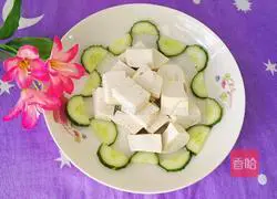 Illustration of how to make cucumber tofu 10