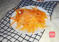 Illustration of how to make cold green papaya shreds 6