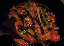 Illustration of how to stir-fry tomatoes and eggplants 10