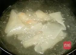 Illustration of how to make crystal pig skin jelly 5