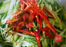 Illustration of how to make cucumbers mixed with thousands of pieces#lightfoodreducefat#16