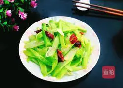 Illustration of spicy stir-fried kale 14