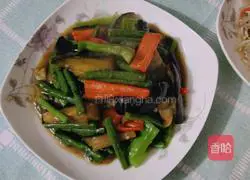 Illustration of how to make eggplant and beans 8