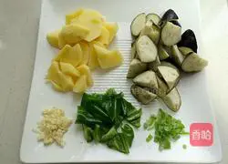 Illustration of how to make three fresh vegetables 2