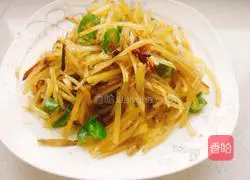 Illustration of how to make fried shredded potatoes 3