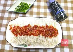 Chopped peppers Illustration of how to make steamed vermicelli with enoki mushrooms 4