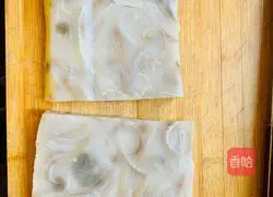 Illustration of how to make cold skin jelly 1