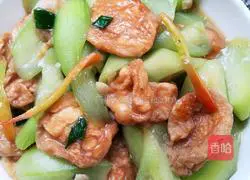 Illustration of how to make loofah oil gluten 4