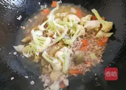 Minced meat Illustration of how to make cauliflower 6
