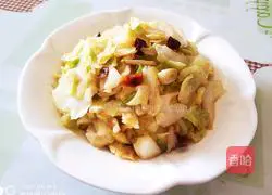 Illustration of how to make hand-shredded cabbage 10