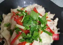 Illustration of how to make saliva chicken 16