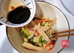 Illustration of how to make cold yuba 7