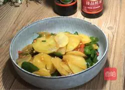 Illustration of how to make oyster sauce potato slices 13