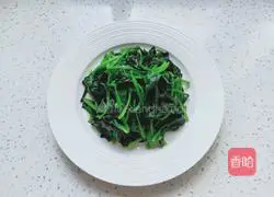 Illustration of how to make oil-consuming spinach 5