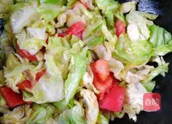 Vegetarian Fried Hand-Shred Cabbage Illustration 5