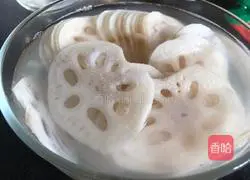 Illustration of how to make eggplant and lotus root 1