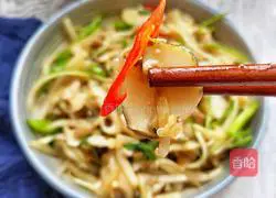 Illustration of how to make cold conch meat 9