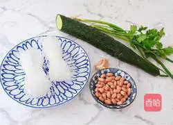 Illustration of how to make cold vermicelli 1
