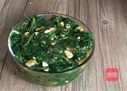 Illustration of how to make spicy water spinach 13