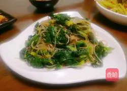 Illustration of how to make vermicelli spinach 9