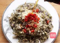 Illustration of steaming fresh kudzu flowers 11