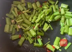 Spicy and sour water spinach Illustration of how to do it 6