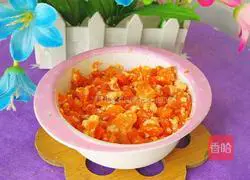 Illustration of how to make carrot nutritious rice cereal 10