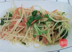 Illustration of how to make cold shredded potatoes 15