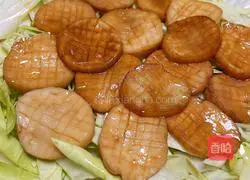 Illustration of how to make king oyster mushrooms in oyster sauce 8