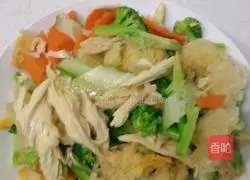 Illustration of how to make cold white fungus 6