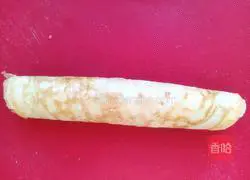 Illustration of how to make egg and purple potato rolls 7