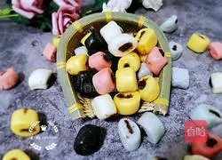 Illustration of how to make rainbow bean rolls 14