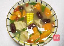 Illustration of how to make carrot, corn and ribs soup 9 