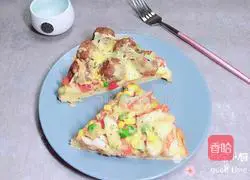 Illustration of how to make sea and land pizza 15