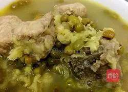 Illustration of how to make mung bean ribs soup 7