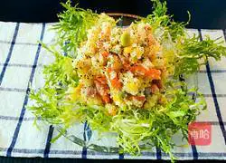 Mashed potatoes and vegetables Salad #New Year's Eve dinner recipe illustration 7