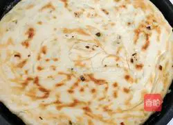 Illustration of making dough scallion pancake 6