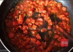 Illustration of how to make egg and tomato cold noodles 11