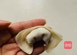 Illustration of how to make shepherd's purse wonton and egg bento 2