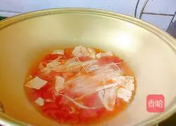 Illustration of how to make tomato and egg noodles 11