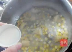 Illustration of how to make sweet corn soup 5