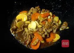 Illustration of how to stir-fry wild rice with sliced ​​meat 6