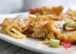 Illustration of how to make cheese and potato shreds 1