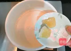 Illustration of how to make glutinous rice and egg drop sweet soup 5