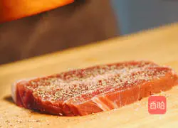 Illustration of how to make golden fried steak 2