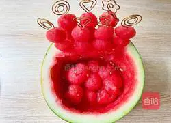 Summer Watermelon Illustration of how to make a bubble bucket 6